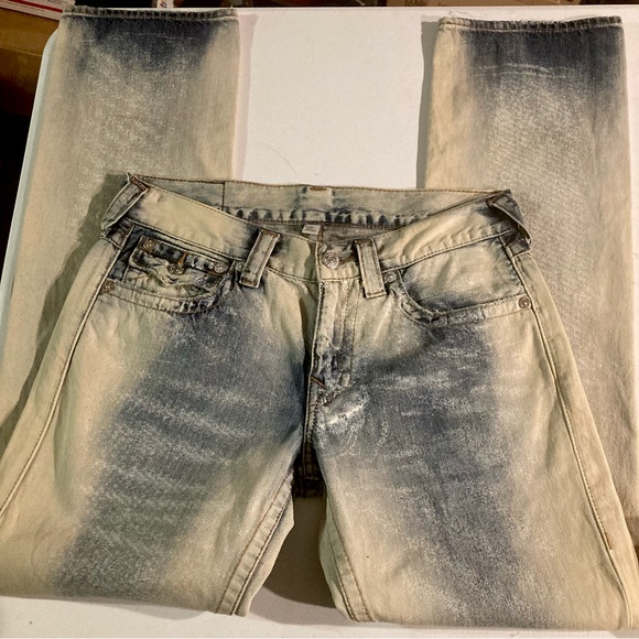 SOLD! Rare! True Religion Men’s Lightwash Straight Leg Size 32x34 - Picture 3 of 6